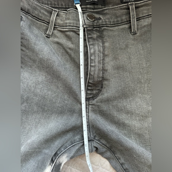 Banana Republic Mid-Rise Skinny Zip Pocket Jeans Grey Size 28 - Picture 11 of 12